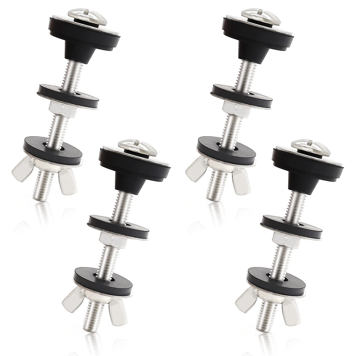 Lovppy universal toilet bolts kit with bolts and nuts for secure, leak-free mounting.