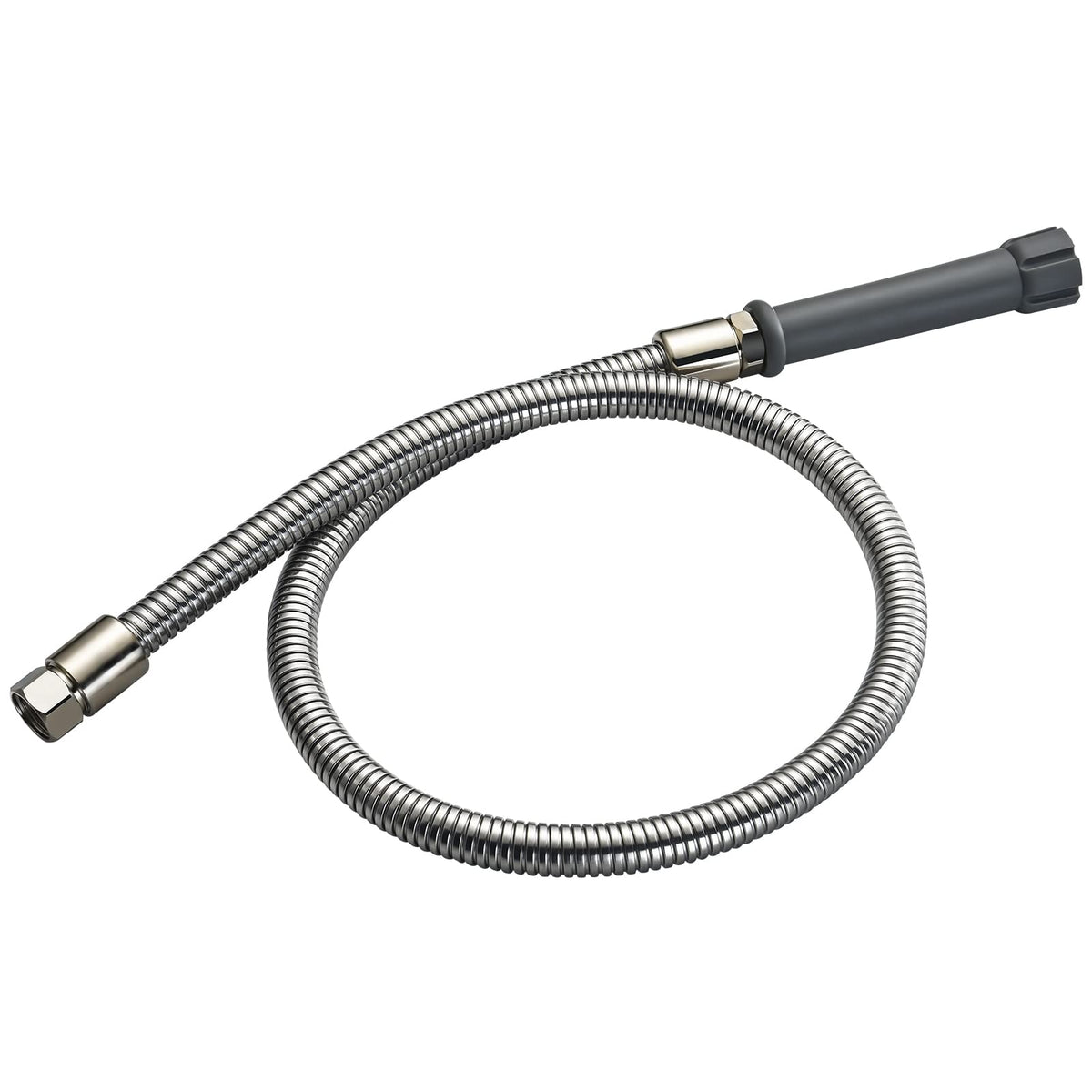 LOWCUS Replacement B0044H pre-rinse hose full-length view with 44in flexibility.