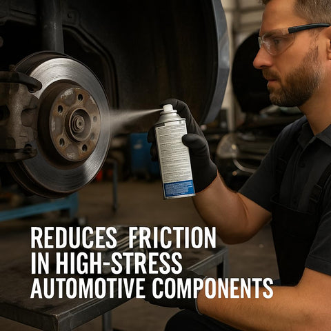 Lower Friction BN dry-film coating forming a smooth, non-greasy layer on metal.