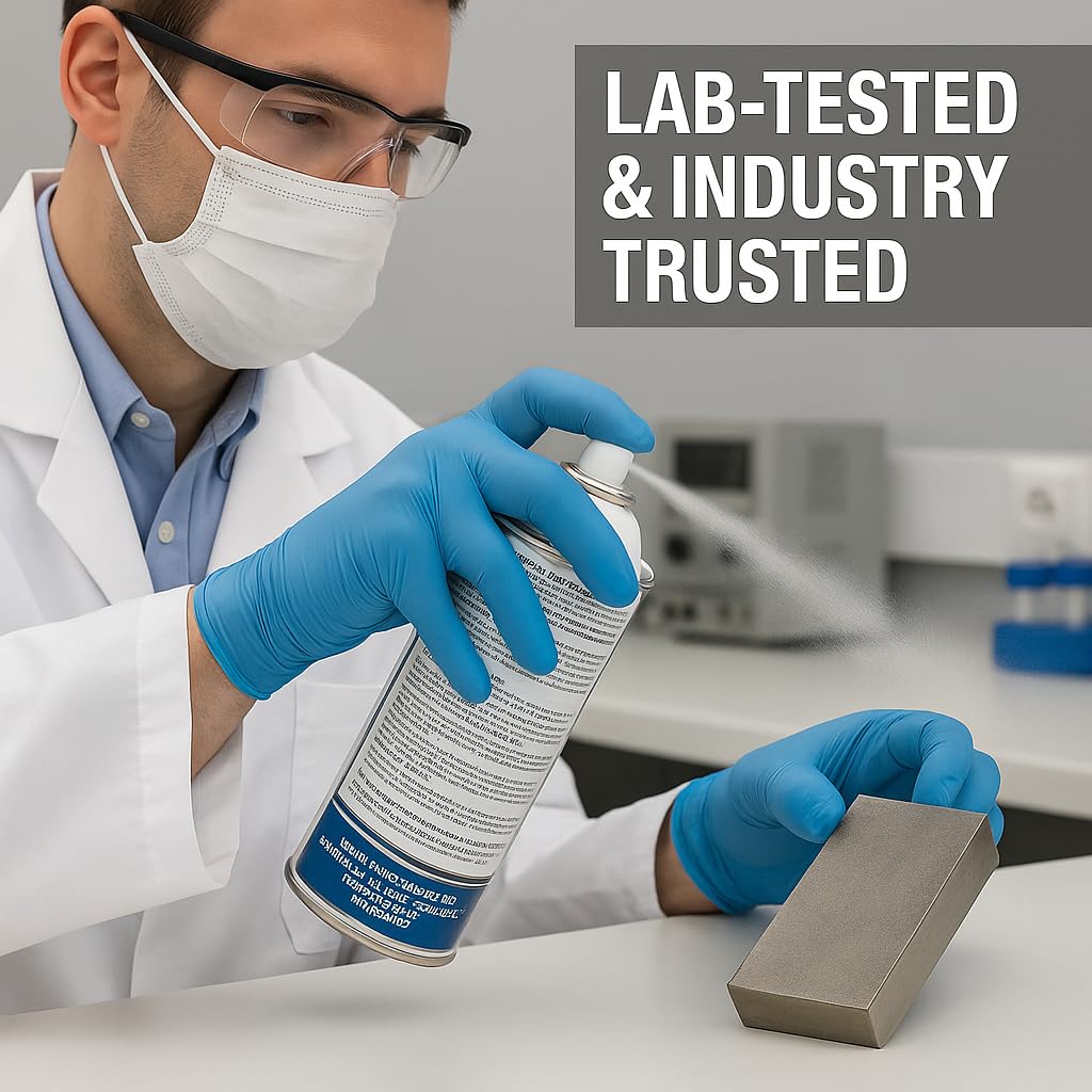 Lower Friction BN coating safe around electronics when used as directed.