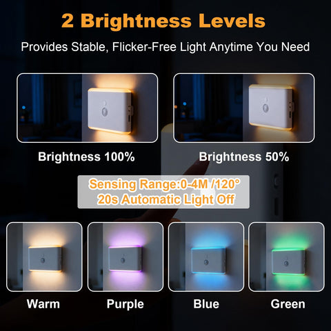 LOYAAUY auto sensor activation provides hands-free lighting in hallways.