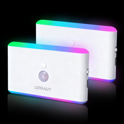 LOYAAUY motion sensor night light front view for safe night navigation.
