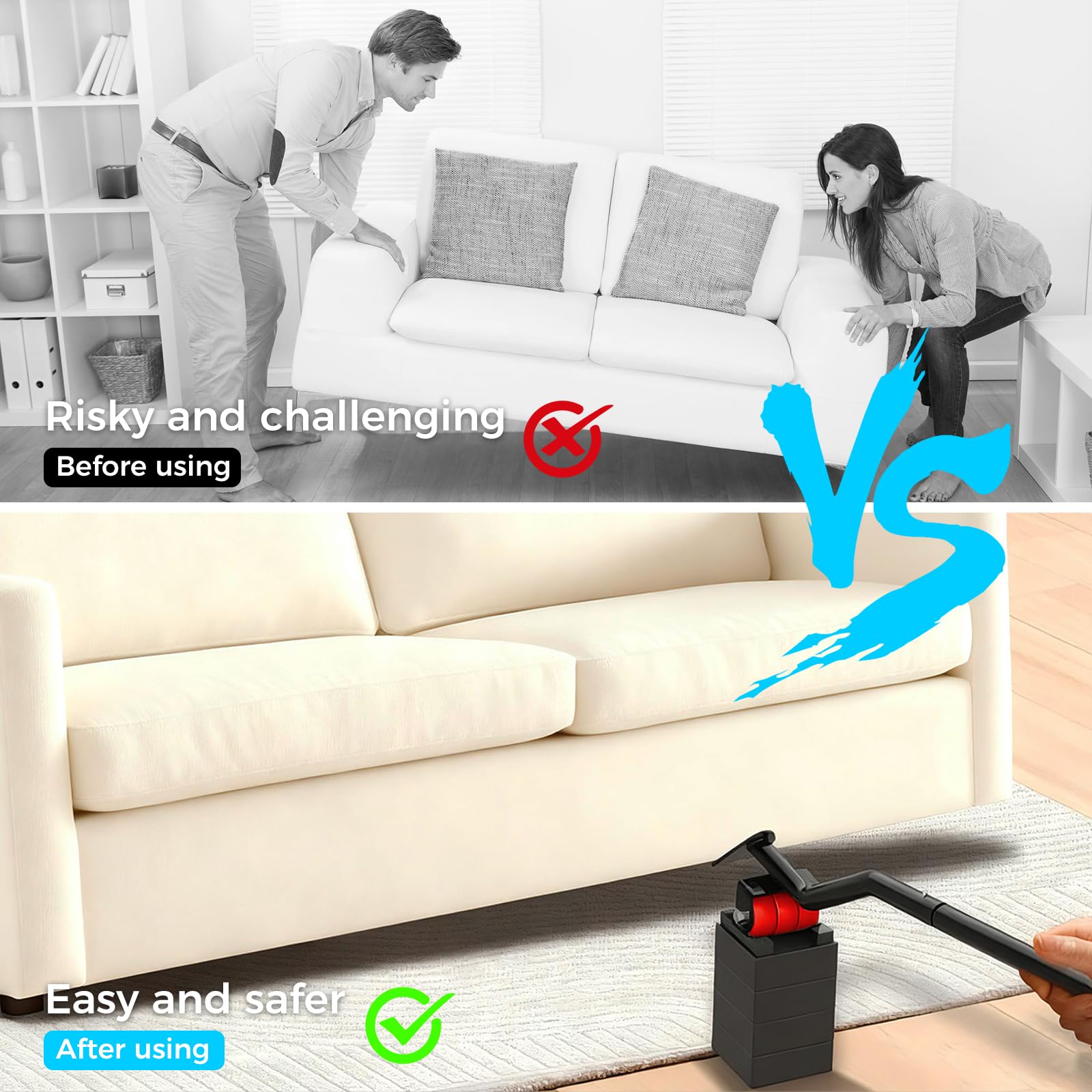 LOYAL TIGER appliance sliders protect hardwood floors when repositioning appliances.