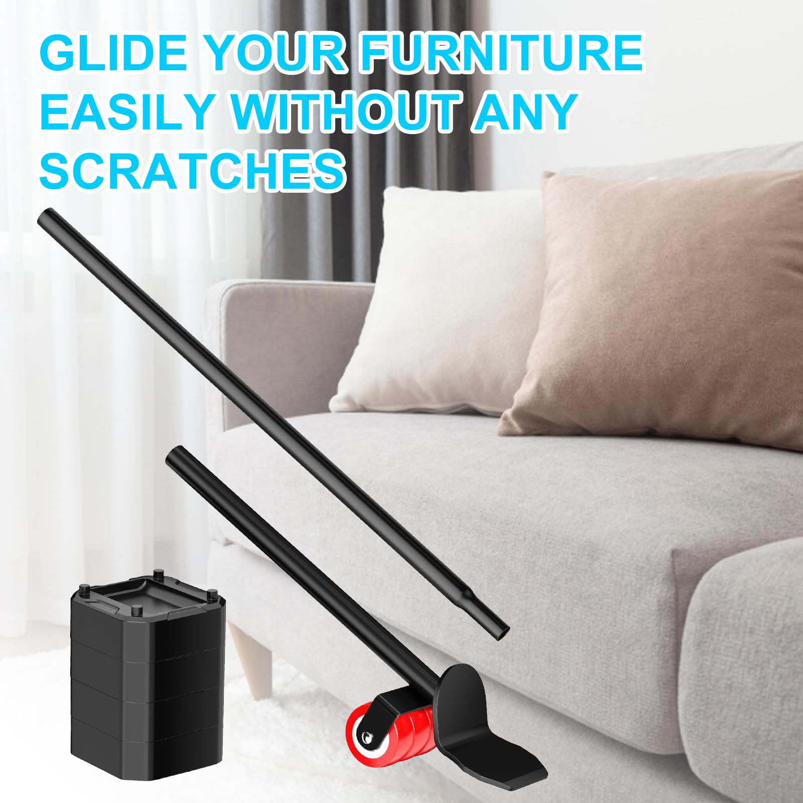 LOYAL TIGER repositioning aid helps reconfigure sofas and large items with ease.