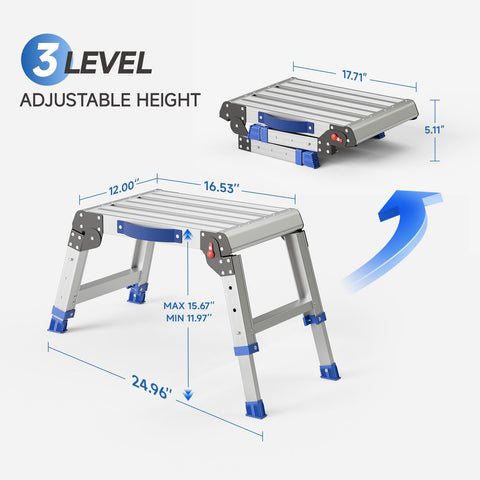 Loyoda rust-resistant aluminum stool demonstrates durability for outdoor and indoor use.