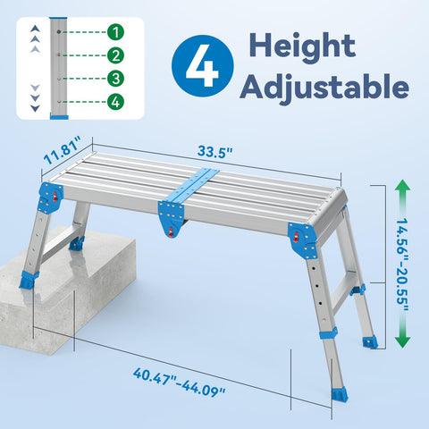 Loyoda Work Platform with one-touch fold for quick setup