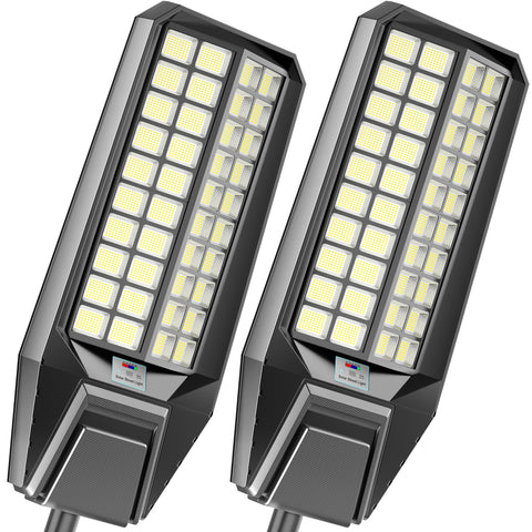 Loyoele 900000LM solar street light front view with wide-area coverage