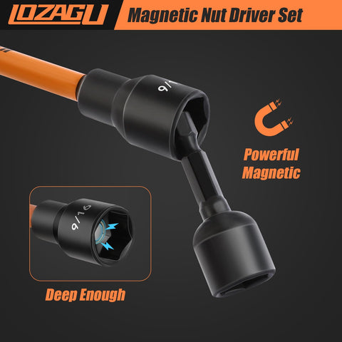 LOZAGU Cr-V steel construction delivers durability and corrosion resistance.