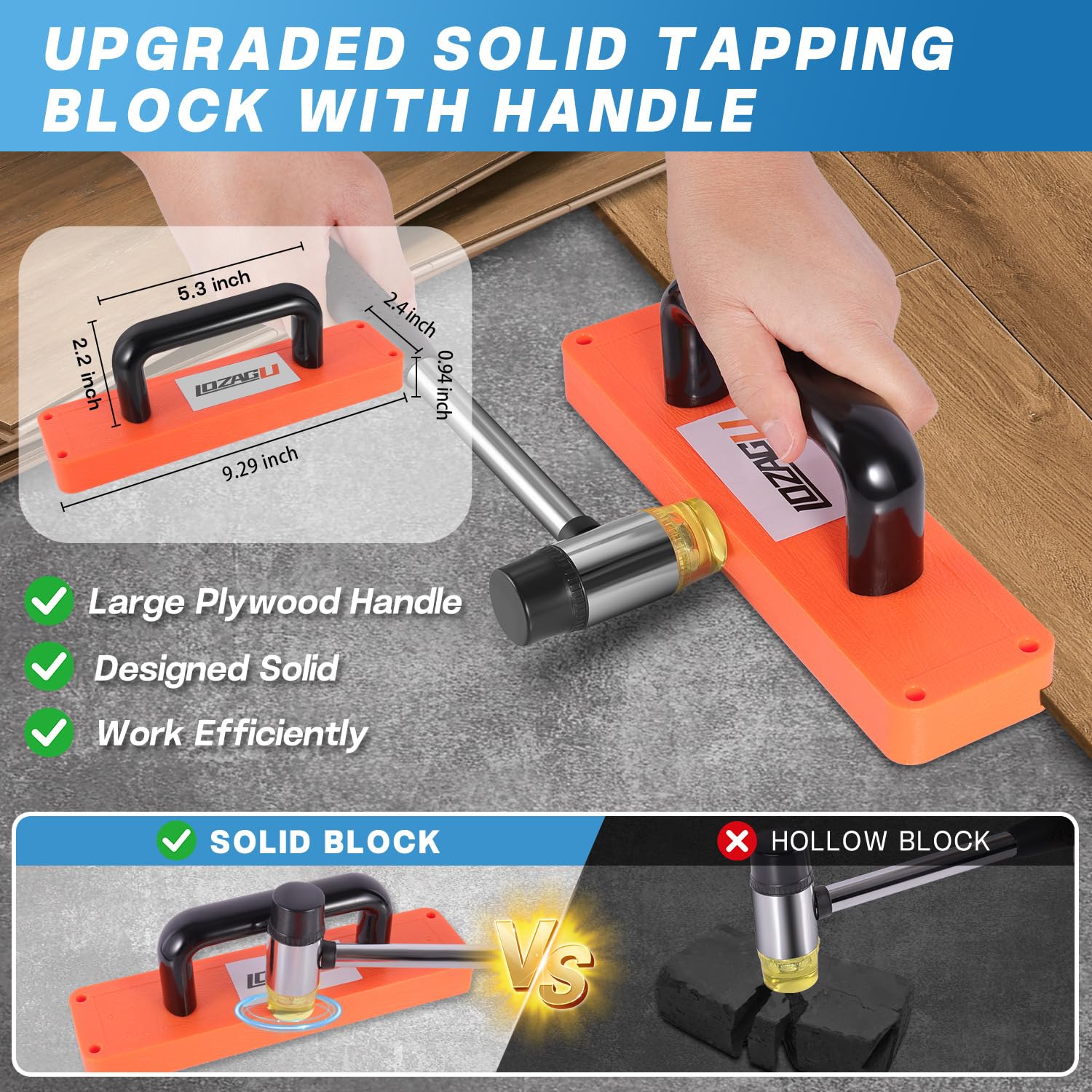 LOZAGU pull bar durable steel with soft pads to prevent scratches