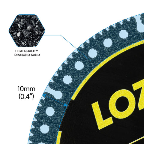LOZLIN 115mm diamond blade for marble and stone cutting delivers consistent results.