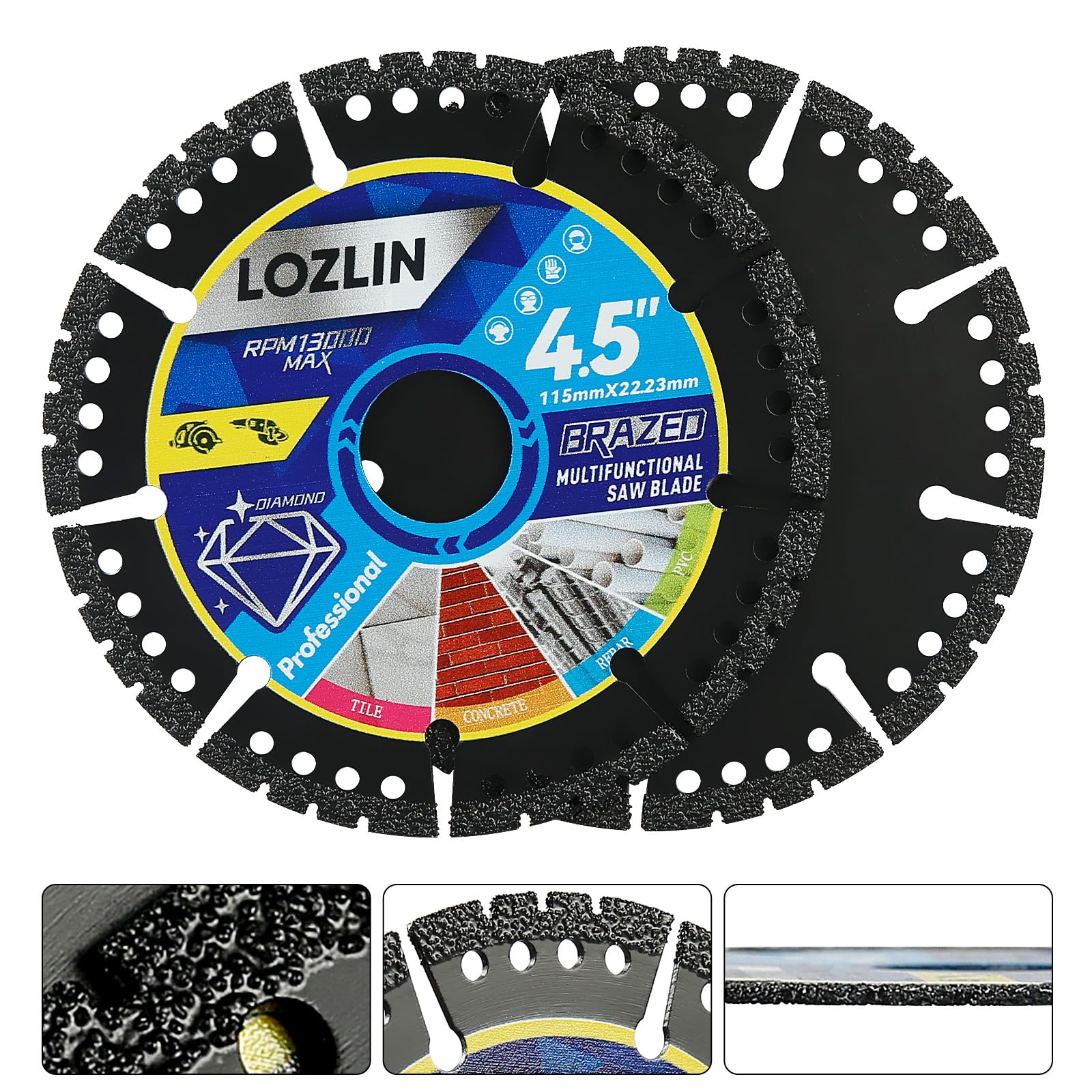 LOZLIN 3-pack blades for extended project work