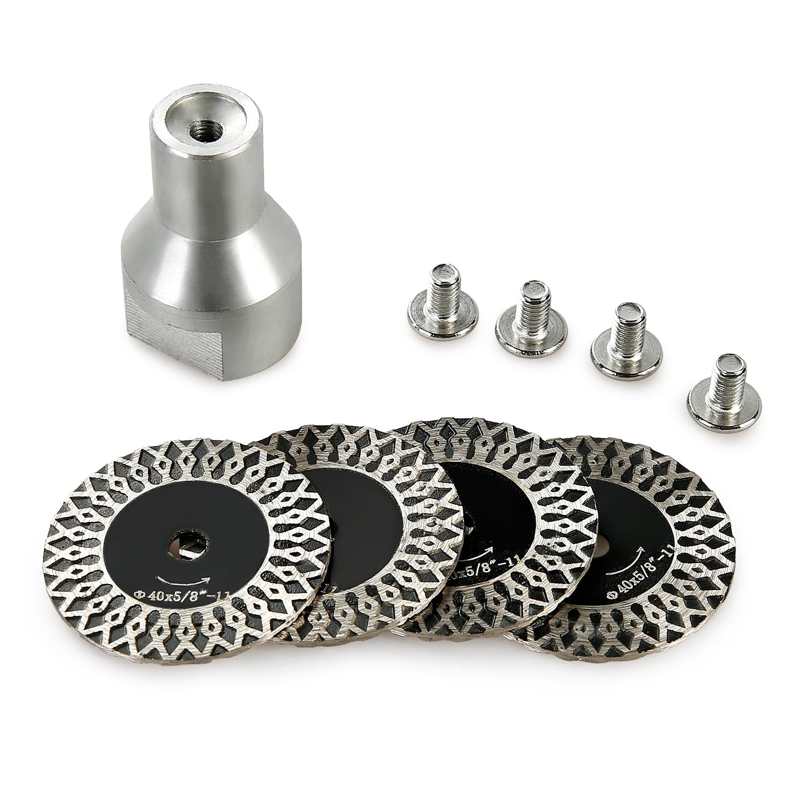 LOZLIN 5-piece 40mm blades kit for multi-material engraving.