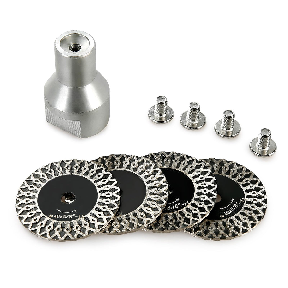 LOZLIN 5-piece 40mm blades kit for multi-material engraving.