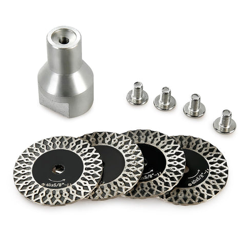 LOZLIN 5-piece 40mm blades kit for multi-material engraving.