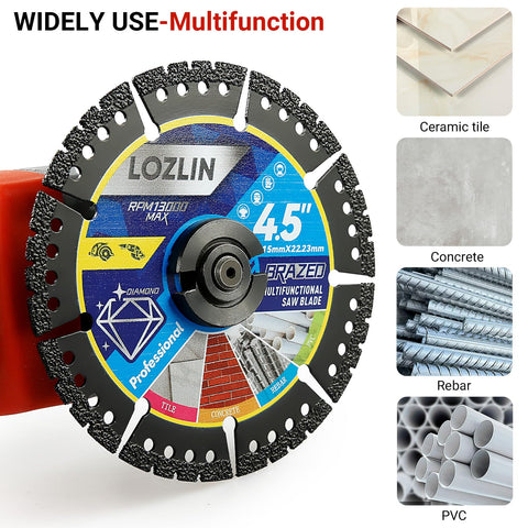 LOZLIN cooling holes reduce overheating during heavy-duty cuts