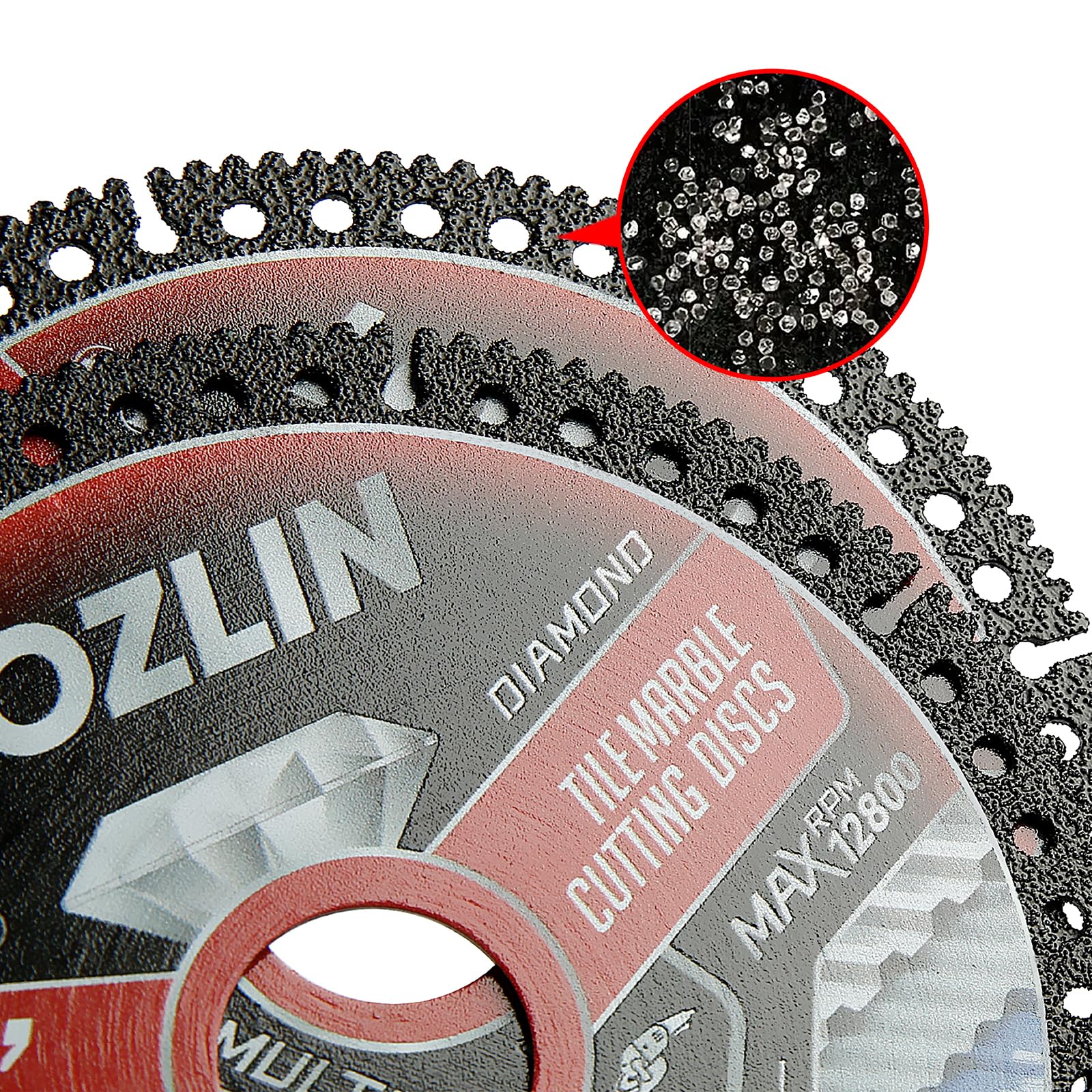 LOZLIN three-pack of diamond blades for tiles