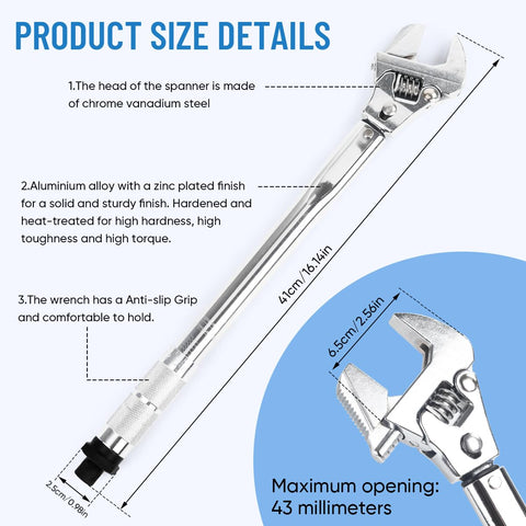 LPABY aluminium handle with zinc finish offers comfortable grip and long-lasting reliability.