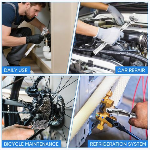 LPABY wrench in car or bicycle repair setups for versatile maintenance.