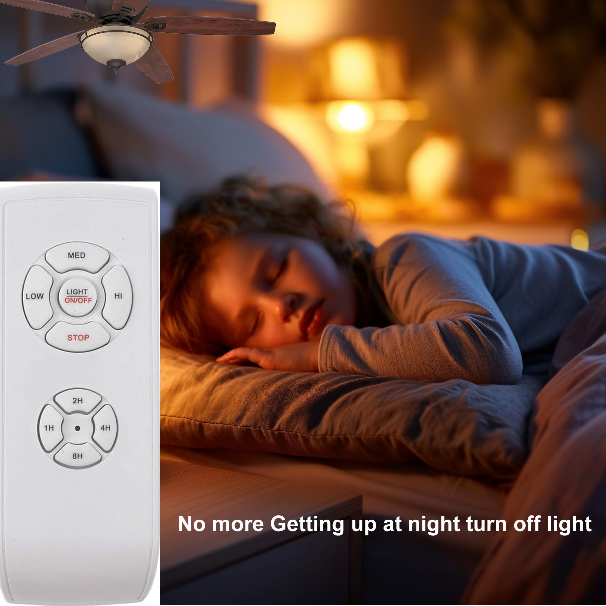 LPHUMEX 3-in-1 remote controls speed and light for seamless operation.