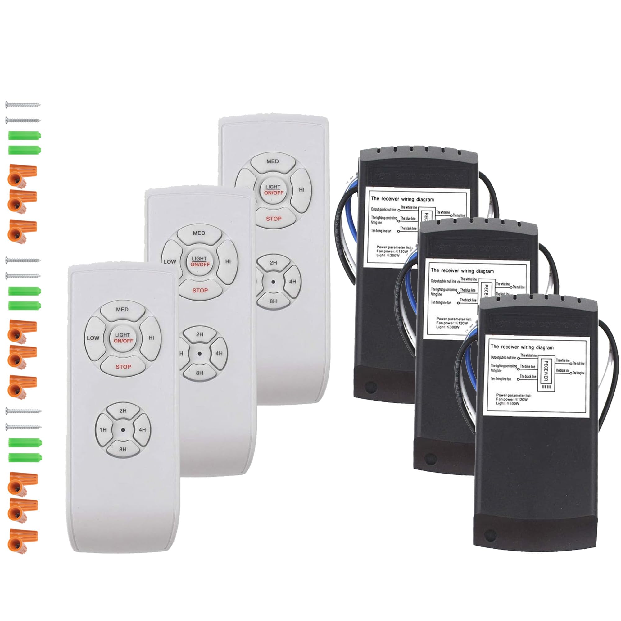 LPHUMEX ceiling fan remote kit with universal compatibility and timer function for ease