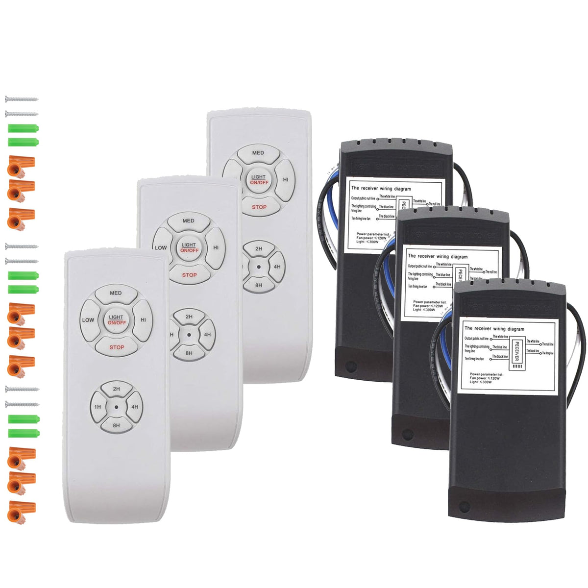 LPHUMEX ceiling fan remote kit with universal compatibility and timer function for ease