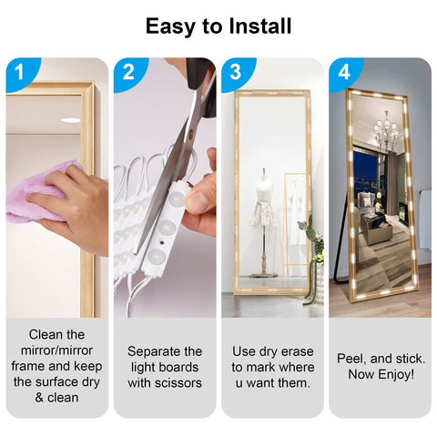 LPHUMEX peel-and-stick installation for quick mounting