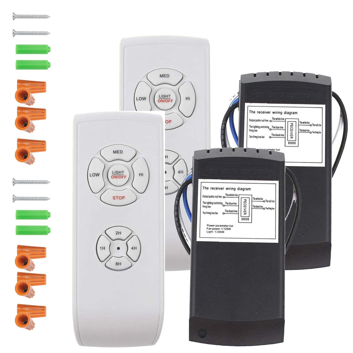 LPHUMEX universal remote kit front view for broad compatibility and quick setup.