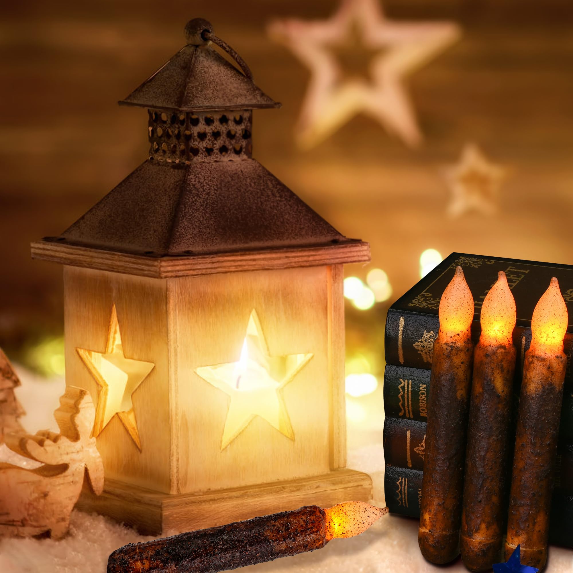 Lpraer conical candle base fits standard brackets and holds securely.
