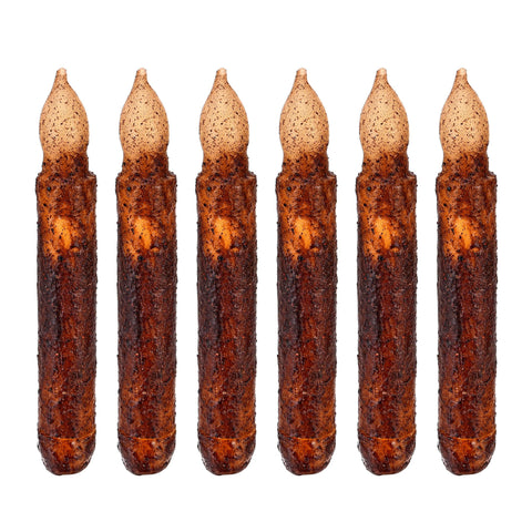 Lpraer real wax pillar candles with drip detail create a warm retro ambiance.