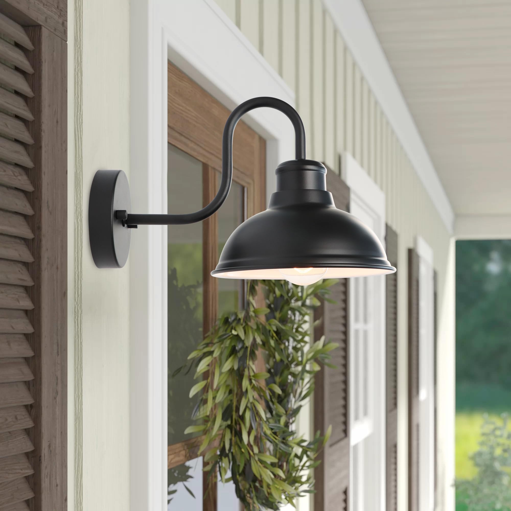LPRZSG 8-inch exterior lighting suitable for porches, garages, and pathways.