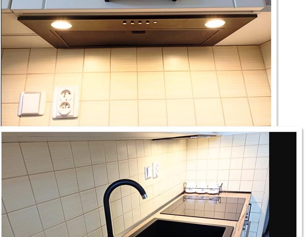 LPSAFP range hood LED bulb delivers crisp 6000K cool white light for cooking