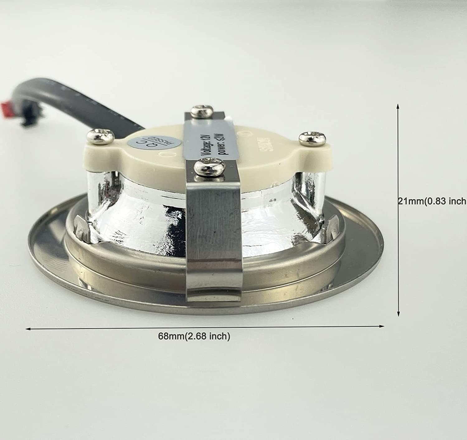 LPSAFP LED range hood bulb with EL4.5 connectors for flexible hood wiring