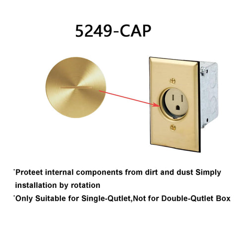 Lpxinjh with O-ring aids secure sealing for 5249 single-outlet configurations.