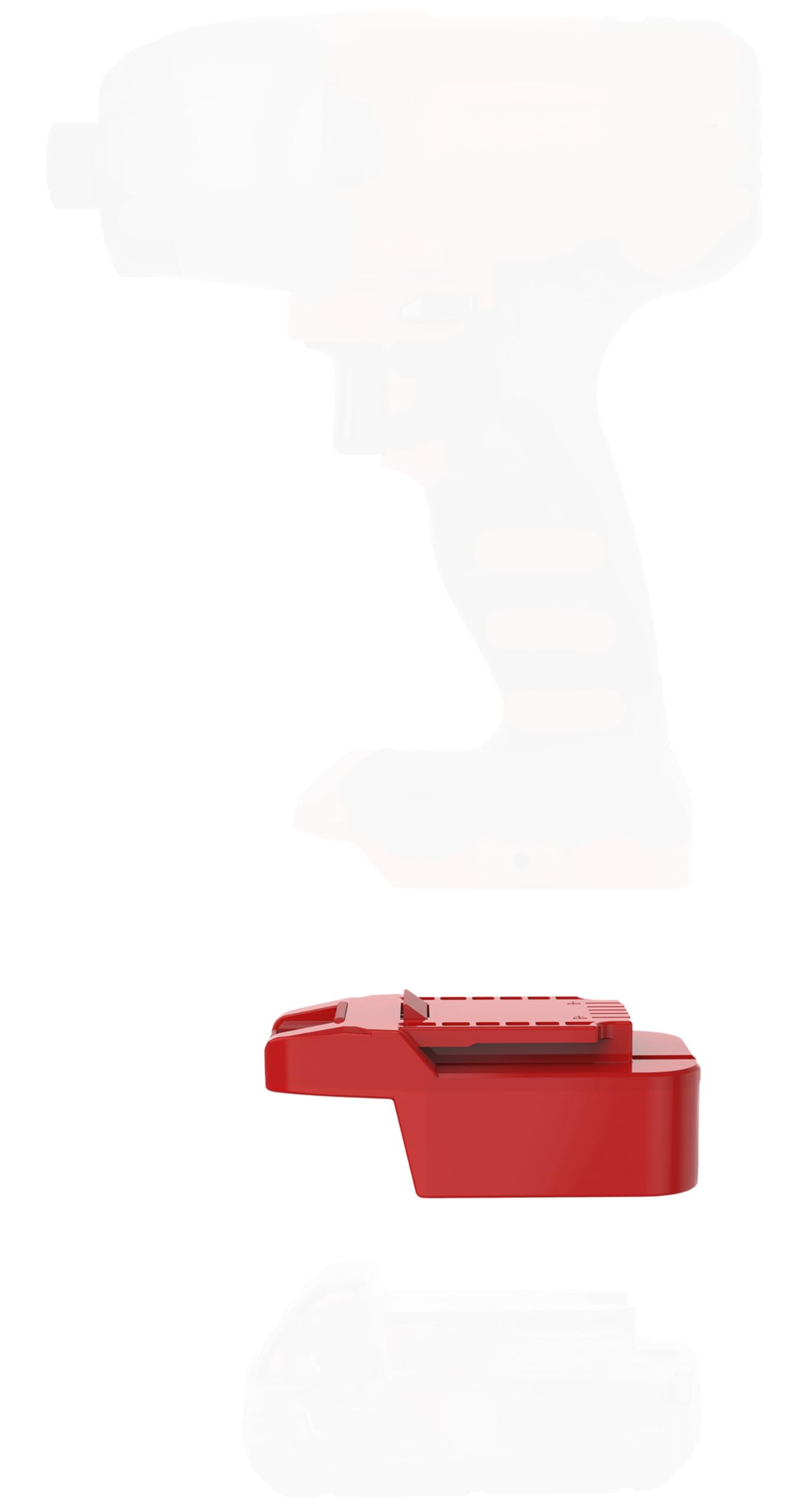 LQ-18RY Bauer adapter with compact design enabling flexible power for 20V tools.