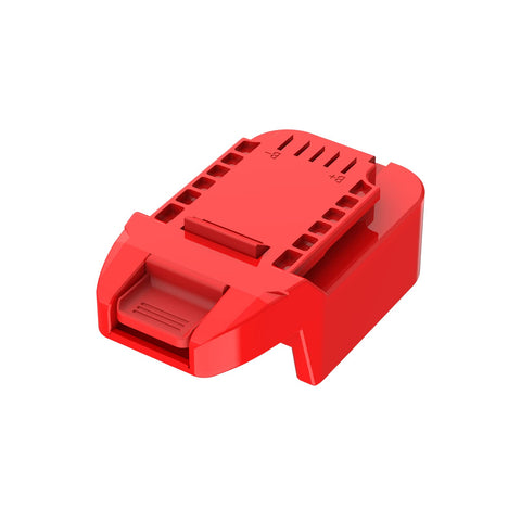 LQ-18RY adapter enables Milwaukee M18 RED batteries to power Bauer 20V tools.