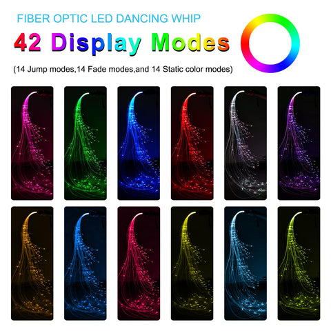 LQMEILI LED whip with 12 colors for vibrant party atmospheres.