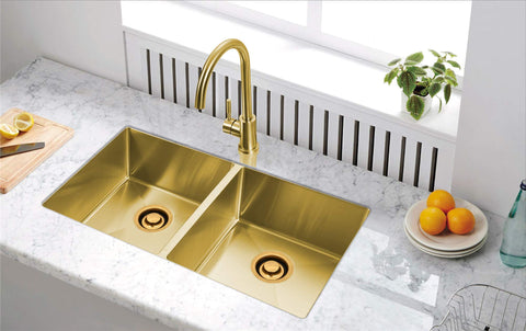 LQS golden disposal flange installation demonstrates a secure, long-lasting fit