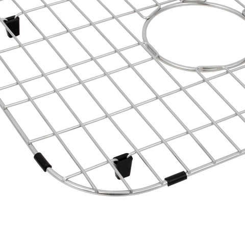 LQS Sink Grid with protective bumpers safeguards the sink base during daily washing.