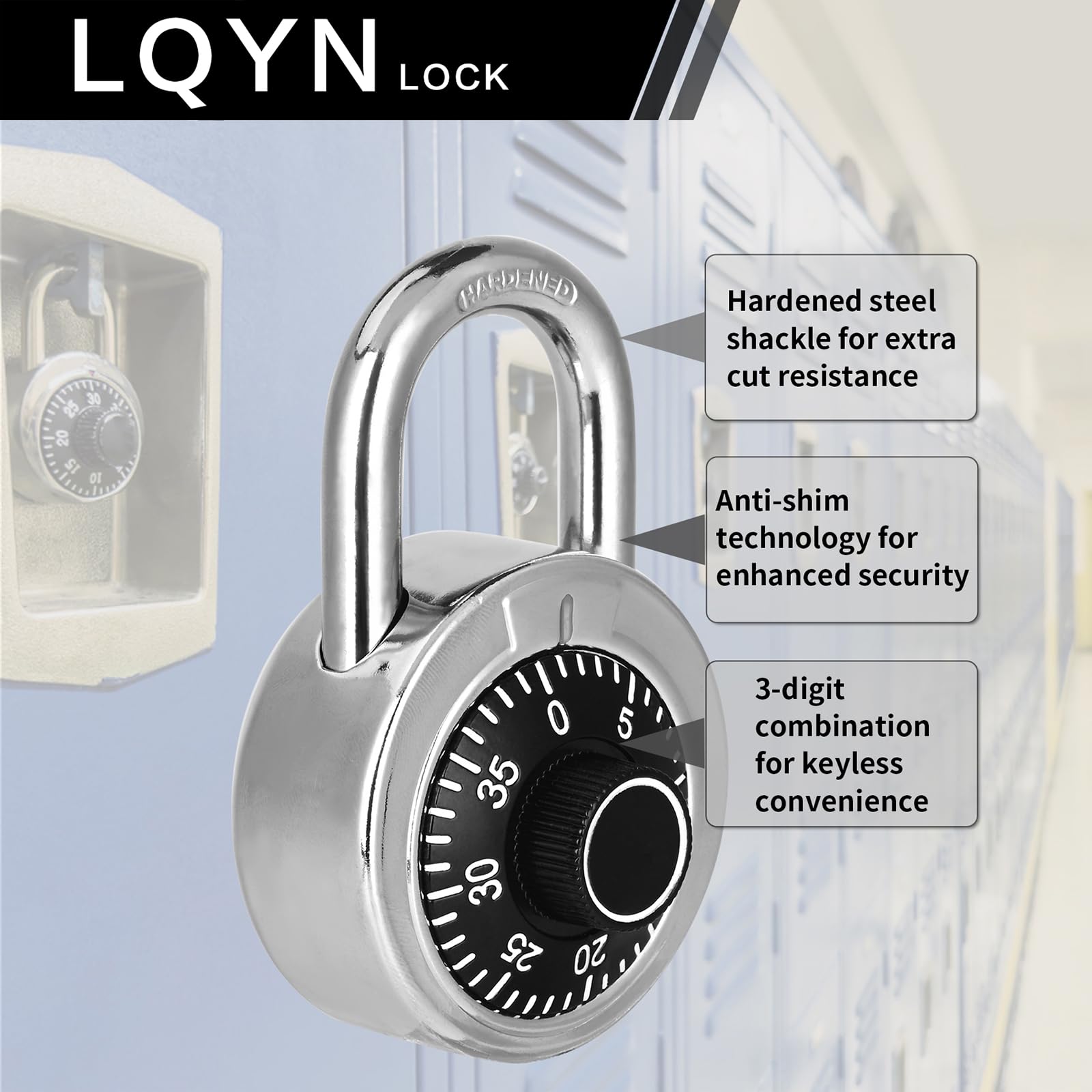 LQYN stainless steel shackle close-up emphasizing durability and rust resistance.