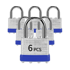 LQYN padlocks keyed-alike 6-pack for secure lockers and sheds.