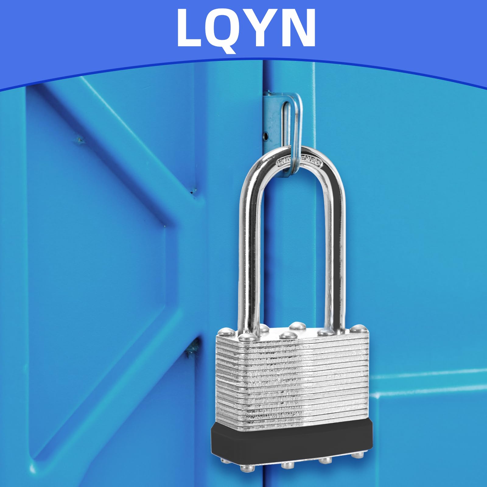 Padlock installed on a residential gate for secure fencing