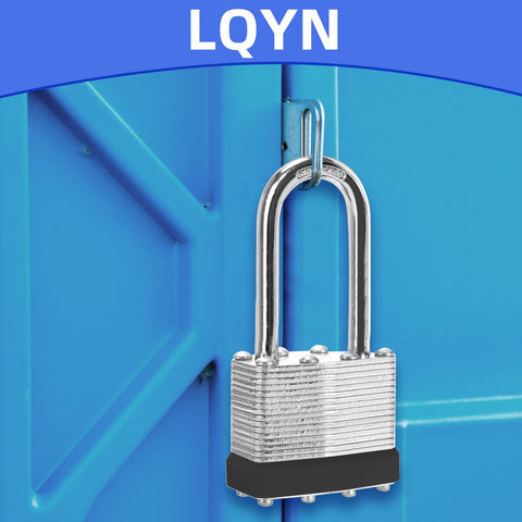 Padlock installed on a residential gate for secure fencing