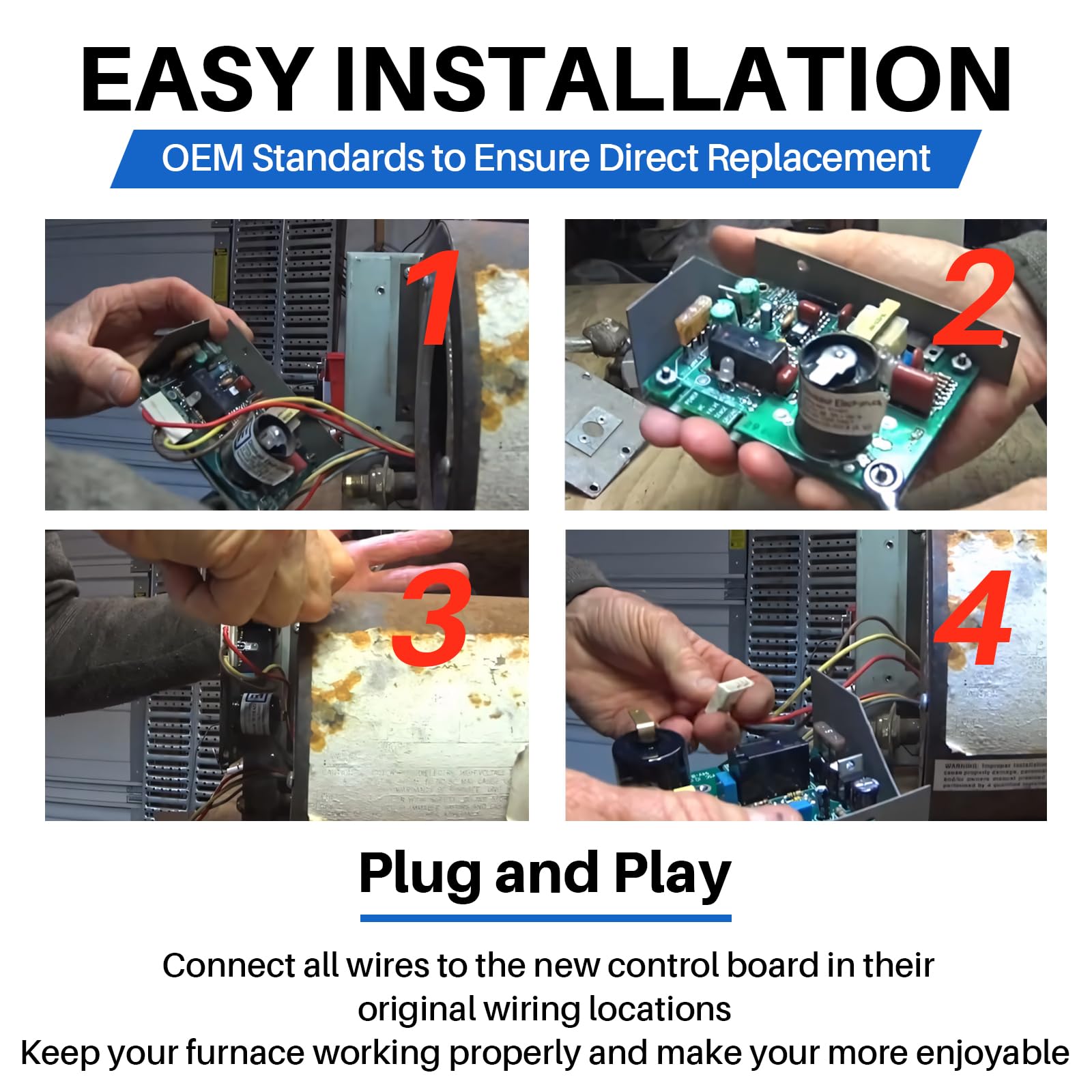 Lrichy 520820 installed in a Suburban furnace demonstrates OEM compatibility