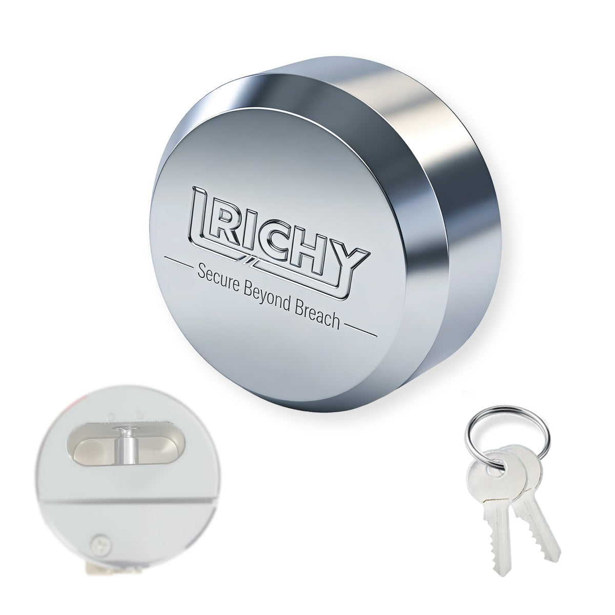 Lrichy puck lock body hardened steel for trailer security
