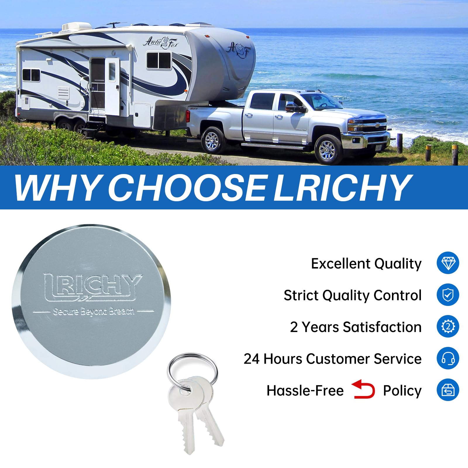 Lrichy puck lock keyed-alike option simplifies key management