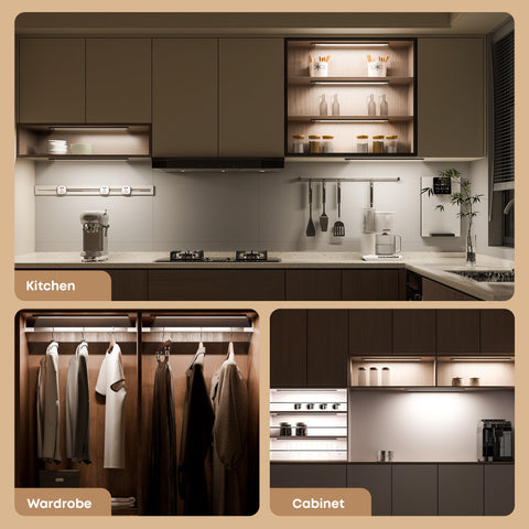 LROLTEF two-pack under-cabinet lights for consistent home lighting.