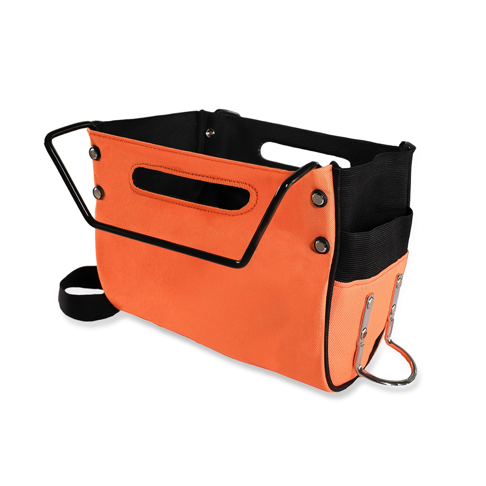 LRWZOV Ladder Cargo Hold Bag attached to ladder for instant tool access