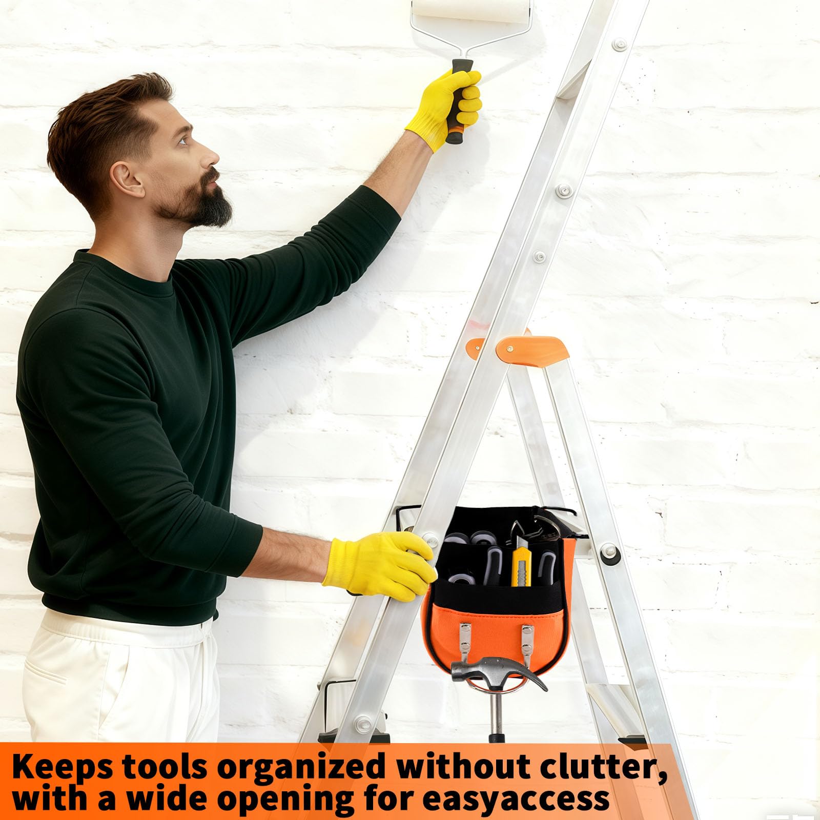LRWZOV On-ladder setup shows practical organization during tasks