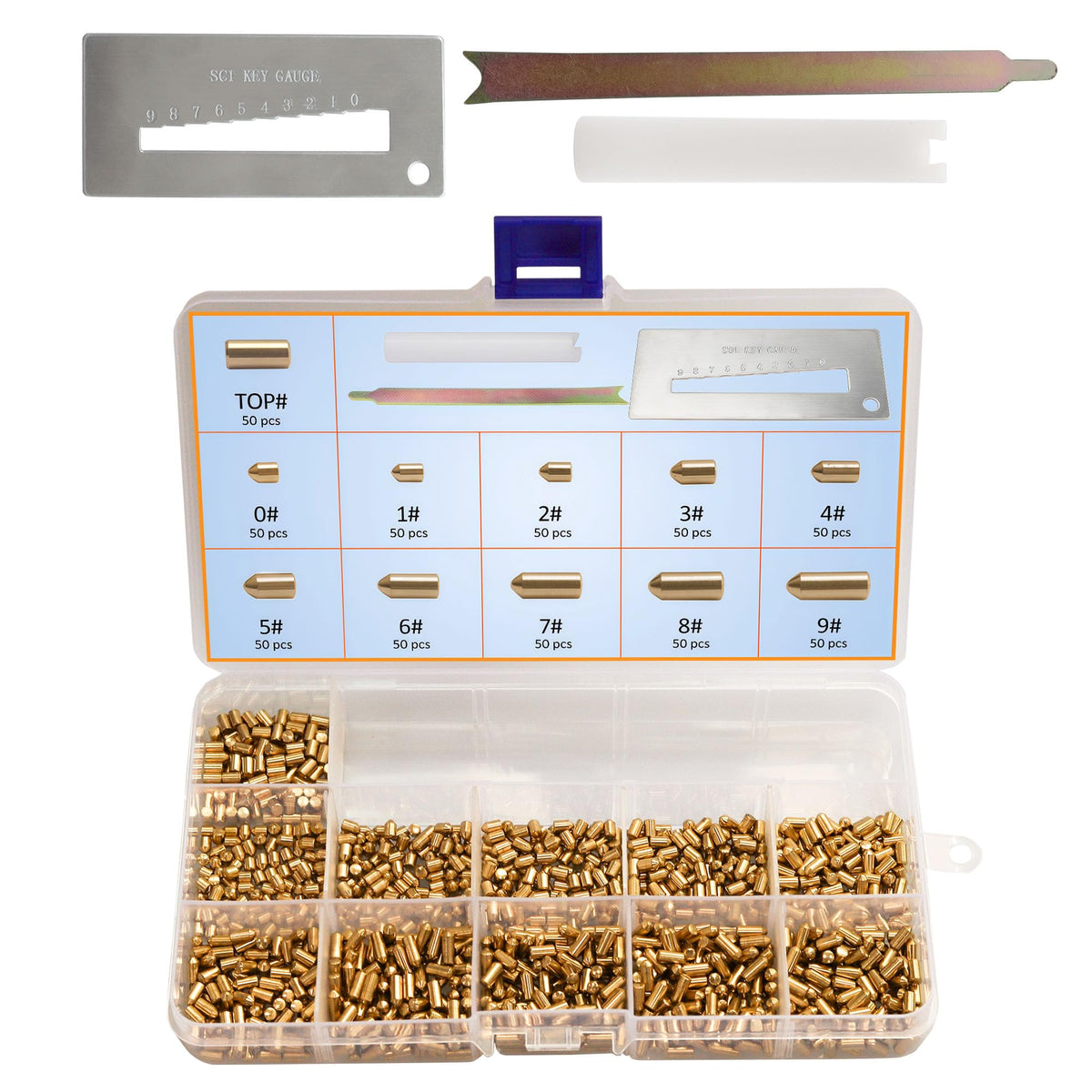 LRWZOV SC1/SC4 pin case organization for quick rekey work