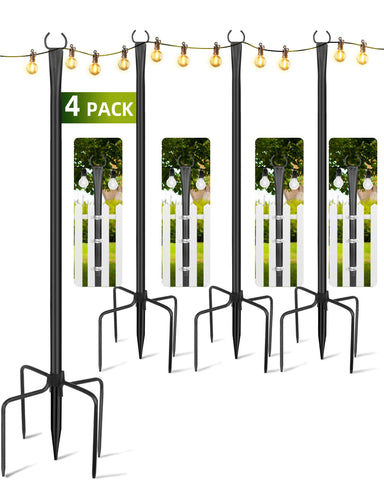 LRYXEG string light poles top section for quick, secure patio setup